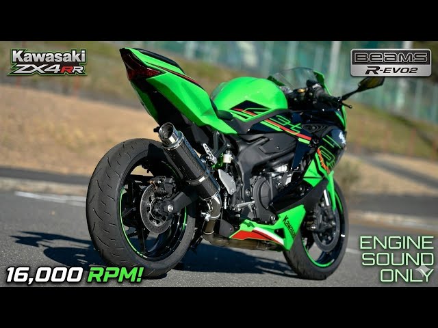 Kawasaki ZX4RR // BEAMS R-EVO2 Slip-on // 16000 RPM // 4K - YouTube