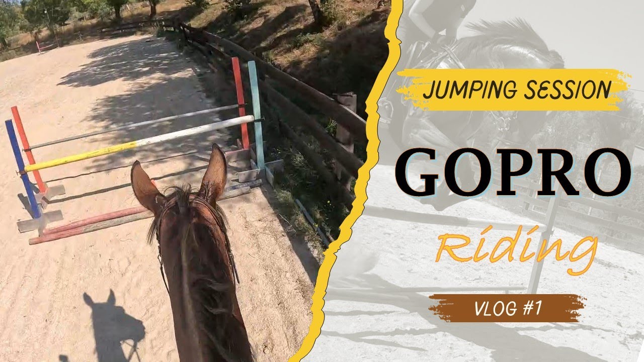 GOPRO Show Jumping Lesson POV | ASMR Sounds | Ride with me - YouTube
