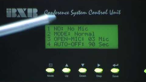 LCD Instructions-BXB FCS Series digital conference system