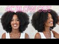 How I blow out my hair + wash day self care DENSE 4c hair