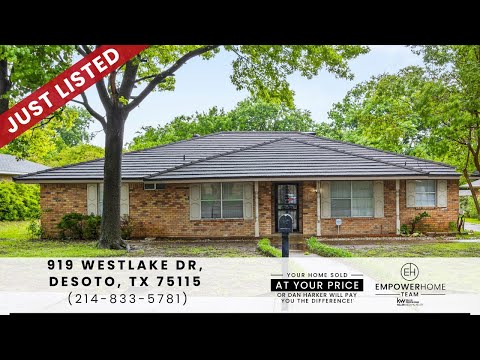 919 Westlake Dr, DeSoto, TX home video tour