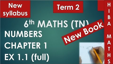 6th maths term 2 chapter 1 exercise 1.1 full answers new syllabus tn samacheer 2020-2021