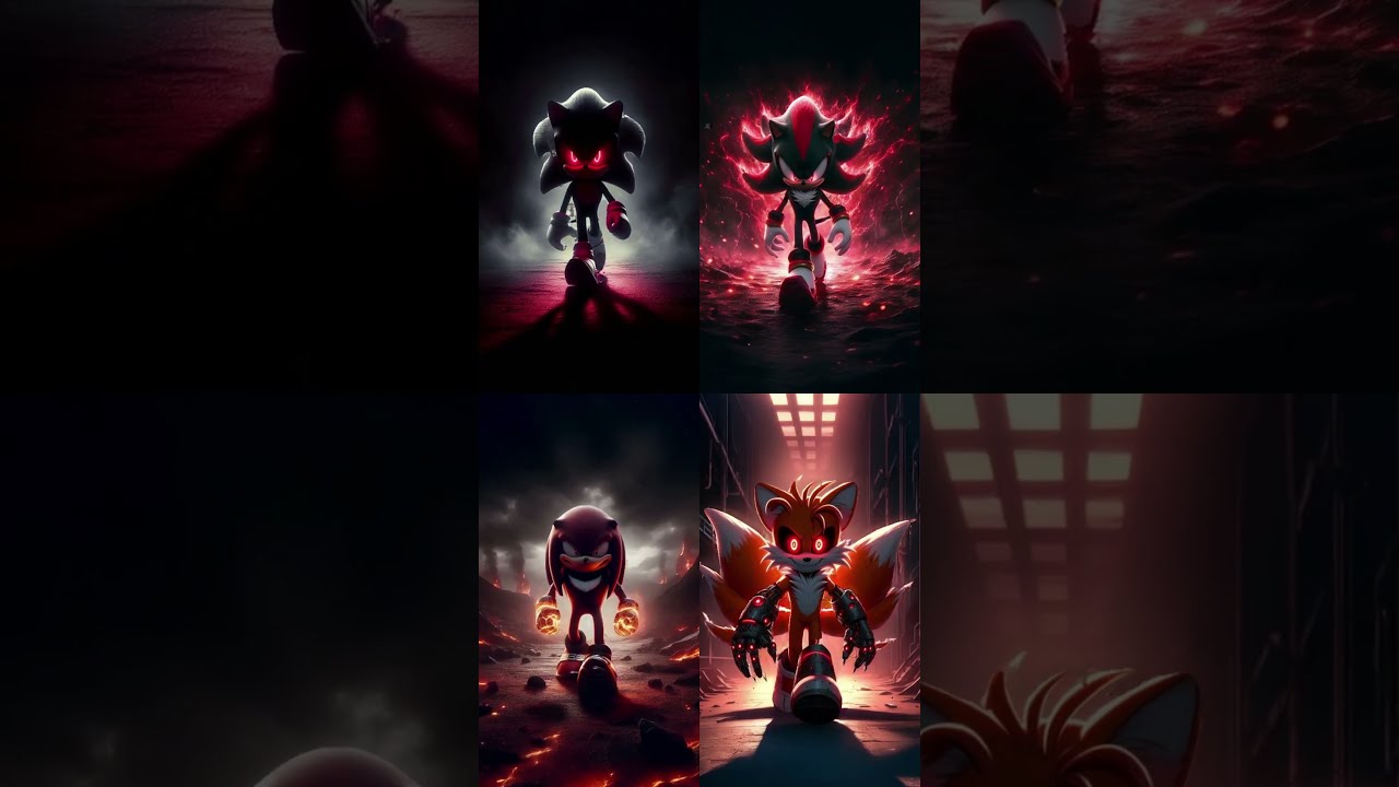 Chased By Dark Side Sonic Knuckles Shadow And Tails Sonicthehedgehog Sonic3