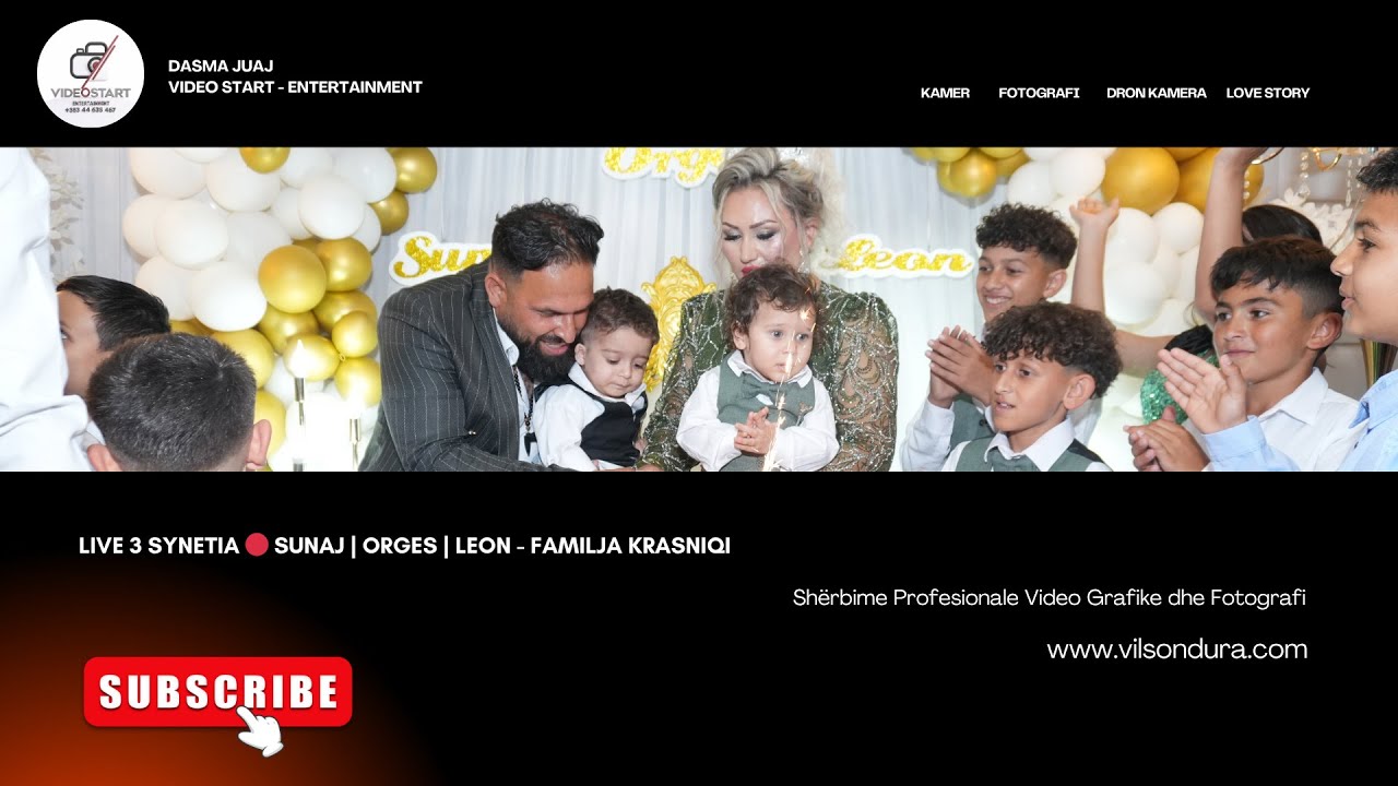 LIVE 3 Synetia 🔴 Sunaj | Orges | Leon - Familja Krasniqi - VIDEO START-ENTERTAINMENT