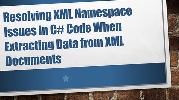 Resolving XML Namespace Issues in C#  Code When Extracting Data from XML Documents