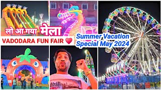 Vadodara Fun Fair 🥳 Arora Amusement Park ❤️ Indian Mela Vlog 🔥 Dragon Rides Jhula Chakdol Attraction
