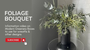 How to Make a Hand-Tied Greenery Bouquet | Modern Greenery Box Tutorial