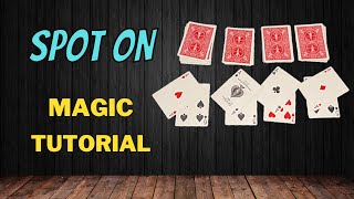 Spot On - Easy Beginner Way To Find The Four Aces - Magic Card Trick Tutorial