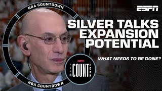 Adam Silver: League will revisit expansion talks after media deals are settled | NBA Countdown