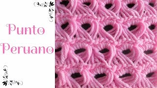 ⭕ Cómo hacer el PUNTO ESCOBA - PUNTO PERUANO a Crochet. Paso a Paso 