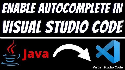 Enable autocomplete or intellisense for Java in visual studio code
