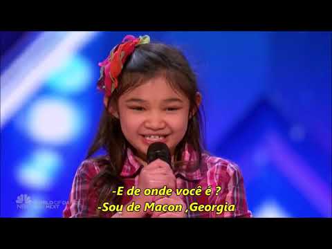 Menina de 9 anos emociona a todos no American's Got Talent