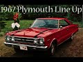1967 Plymouth Line Up