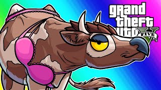 GTA5 Online Funny Moments  Lui's Animal Buddies!