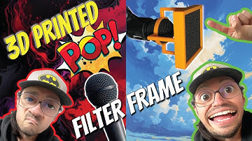 Custom Pop Filter Frame for Microphone | Onshape Designed and 3D printed | BambuLab P1S