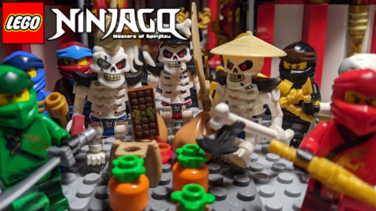 LEGO Ninjago Halloween special skeleton attack/ Brickfilm - YouTube