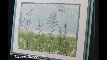 Color Blocking Technique with the Flowering Fields Stamp Set - Laura