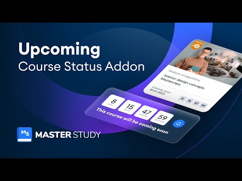 How to use Upcoming Course Status Add-on for MasterStudy LMS WordPress Plugin