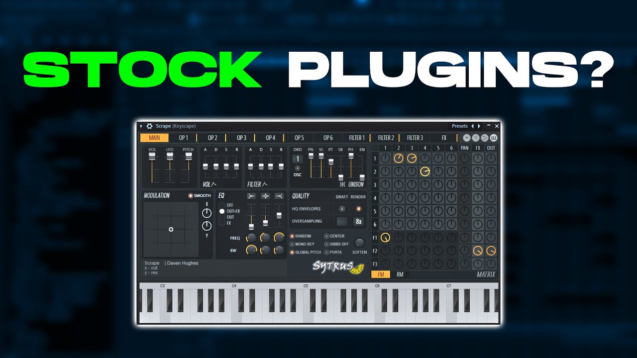 HOW TO MAKE A BEAT USING STOCK PLUGINS [EASY] - YouTube