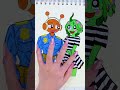 INCREDIBOX SPRUNKI Police Oren’s New Love, Pinki Loses Out 💔😢 | Sticker Book ASMR #shorts