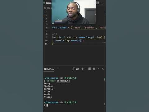 Three ways to loop over arrays in Javascript / Typescript - YouTube