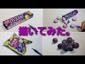 絵の具で描いてみた。「ぶどう縛り　4種」　 Drawing Four types of grape-flavored food