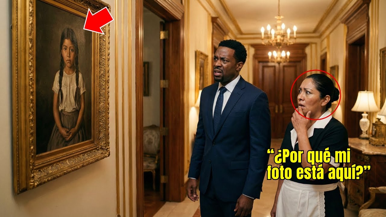 Empleada mexicana ve su foto de infancia en casa de un millonario… y queda IMPACTADA al saber que…