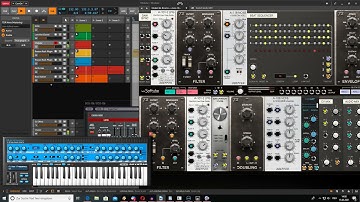 Filterkick with Softube Modular, Novation Basstation and Voltage Audio DCO 106 on Bitwig Studio