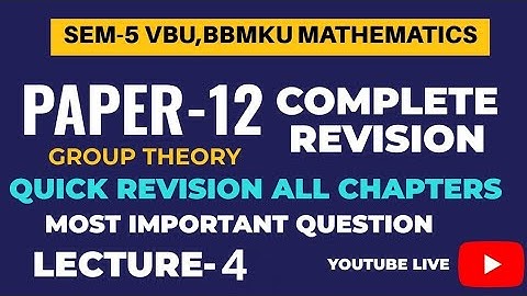 SEM-5 PAPER-12 COMPLETE REVISION L-4 | MOST IMPORTANT QUESTION