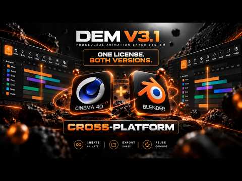 Cinema 4D Meets Blender! 🔥 DEM V3.1 — What's New