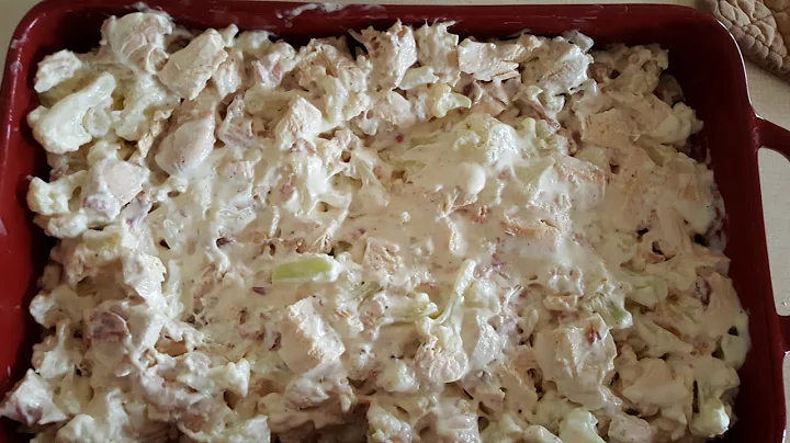 Gluten Free, Low Carb, Chicken Bacon Ranch Casserole