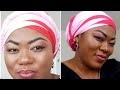 Simple Head wrap tutorial by Calista Star Beauty.