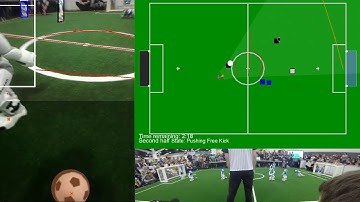 RoboCup SPL Final 2019 - Scoring a Goal After a Free Kick (Robot View)