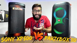 Sony SRSXP500 Vs JBL PARTYBOX 110 160W: Qual tem melhor qualidade sonora? (Comparativo)