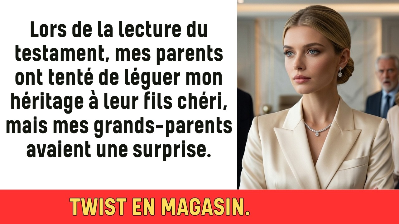 Lors de la lecture du testament de mon grand-père, mes parents se sont levés et ont annoncé qu’ils accepteraient ma part « en mon nom » pour la donner à mon frère Ryan. « Tu t’en es toujours bien...