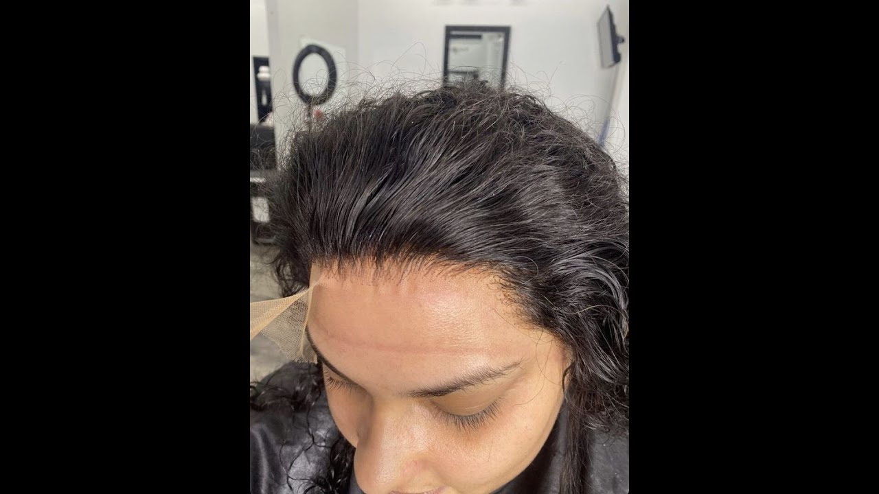 Gluna Hair 24 inch deep curly HD lace frontal wig installed by hairstylist @Tia  Pride