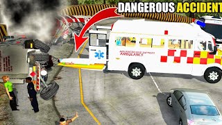 STORY MOD -DANGEROUS ACCIDENT-I BECOME A AMBULANCE DRIVER | | BUS SIMULATOR INDONESIA screenshot 5