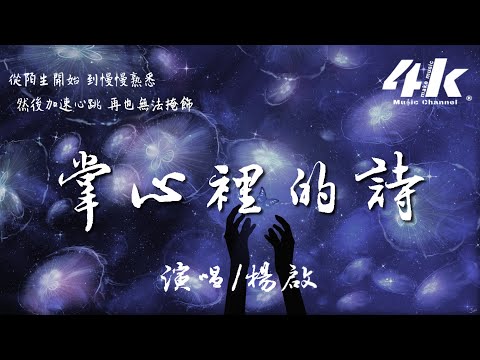 楊啟  掌心裡的詩【高音質|動態歌詞Lyrics】♫『掌心裡的詩 是你名字組詞，是我用一輩子戒不掉的固執。』