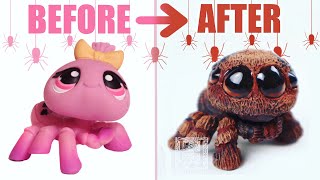 (timelapse) I fixed hasbros horrible LPS spiders 🕷🕸