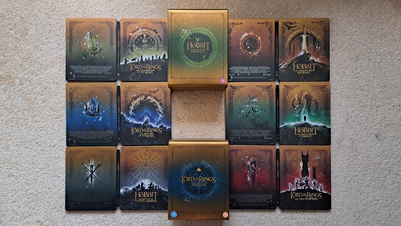The Hobbit & The Lord Of The Rings 4K Steelbook Tin Sets Unboxing