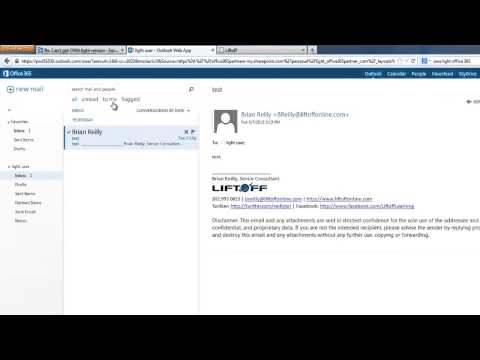 How to view Office 365 webmail in OWA light