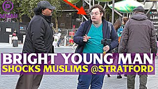 Bright Young Man SHOCKS Muslims @Stratford | 4k Dawah