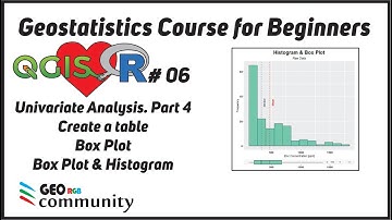 💡 06 Geostatistics Course for Beginners with QGIS and R.  Univariate Analysis Part 4.