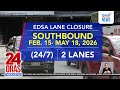 North EDSA closures for MRT-7 turnback track connection | 24 Oras Weekend