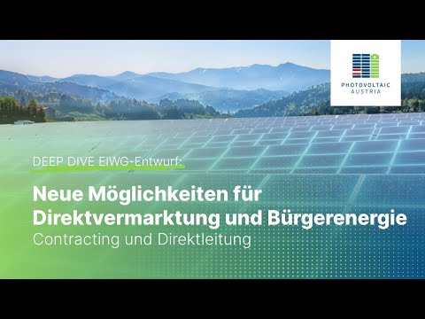 DEEP DIVE ElWG-Entwurf - Contracting und Direktleitung