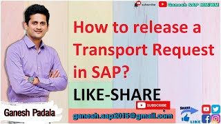 How to release a Transport Request in SAP? || SAP Generic Videos for all Consultants || SAP ERP screenshot 2