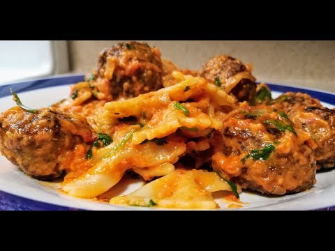 Spinach & Chicken Meatball with creamy pasta recipe | Chicken meatball with pasta | Episode 102