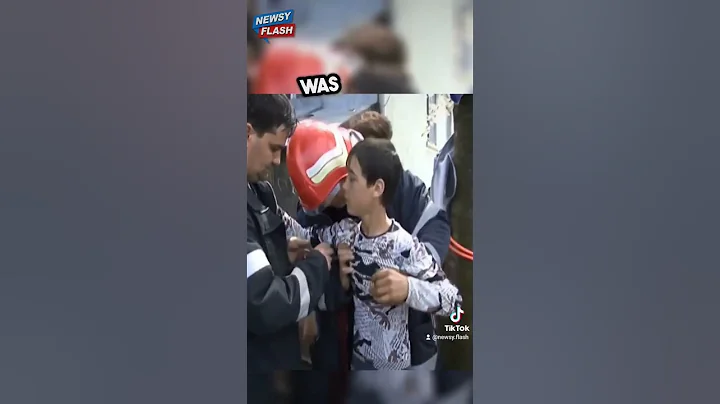 This heroic boy went down a scary pipe to save a baby who fell in 🥹❤️ #shorts