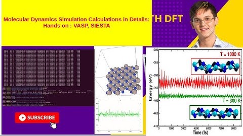 Perform Molecular Dynamics simulation Using VASP, SIESTA, QE: A Detailed Explanation with Hands-on