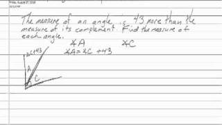 Celebrity Complementary Angles Word Problem Net Worth